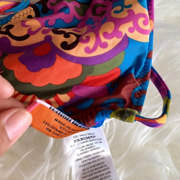 Trina Turk Coachella print triangle halter bikini - Picture 6 of 7
